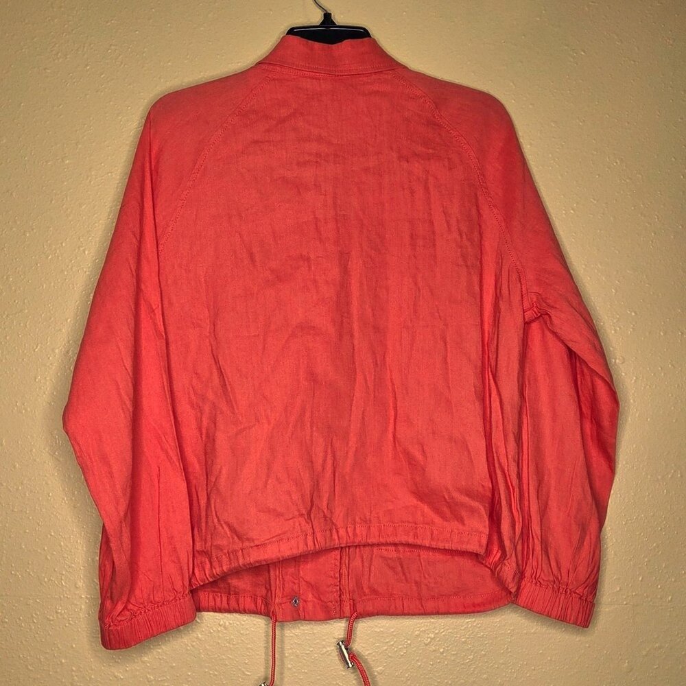 NWT Liverpool Los Angeles Women's Raglan Sleeve Cinched Hem Jacket - Picture 2 of 7